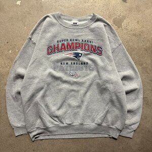 Y2k Vintage New England Patriots super bowl 36 sweatshirt size xl